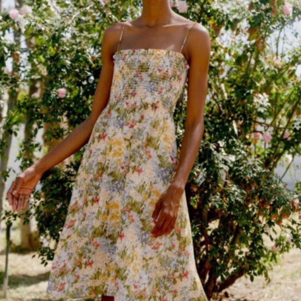 Reformation Sable Midi Dress - Countryside